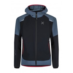 MONTURA WIND REVOLUTION HOODY JACKET NERO/BLU CENERE