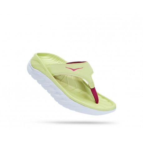 Hoka Ora Recovery Flip  Luminary Green / Blue Tint