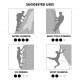 CT CLIMBING IMBRACATURA WALL antracite / giallo senape