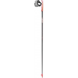 LEKI FLASH CARBON dark anthracite-white-bright red