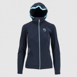 KARPOS EASYFRIZZ W FULL-ZIP HOODIE SKY CAPTAIN/BLUE ATOLL