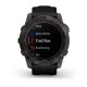 GARMIN fēnix® 7X – Sapphire Solar Edition Titanium Carbon Grey DLC con cinturino Black
