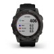 GARMIN fēnix® 7X – Sapphire Solar Edition Titanium Carbon Grey DLC con cinturino Black