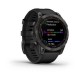 GARMIN  fēnix® 7 – Sapphire Solar Edition Titanium Carbon Grey DLC con cinturino Black