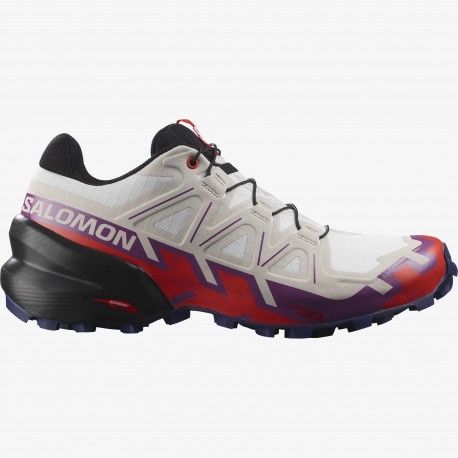 SALOMON SPEEDCROSS 6 W White / Sparkling Grape / Fiery Red