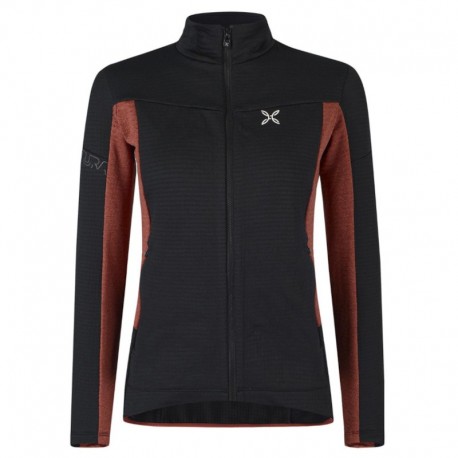 MONTURA STRETCH MIND MAGLIA WOMAN NERO/BLU CENERE