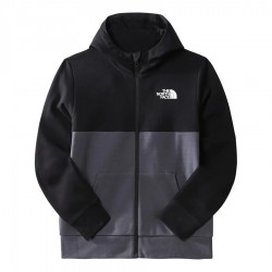 THE NORTH FACE Felpa Slacker da bambino con cappuccio e cerniera integrale VANADIS GREY