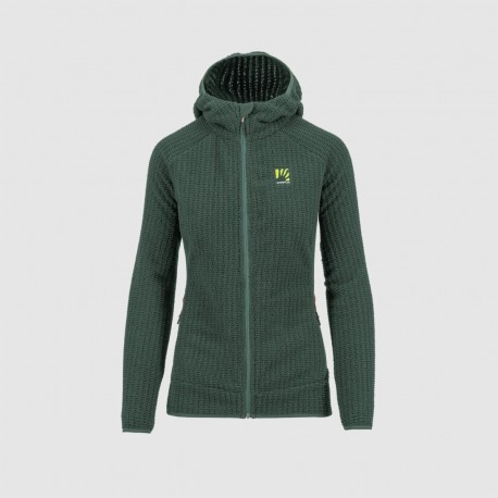 KARPOS ROCCHETTA W HOODIE FLEECE JUNGLE GREEN