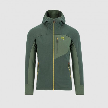 KARPOS MEZZODI HOODIE FLEECE JUNGLE GREEN/SMOKE PINE