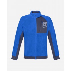 ROCK EXPERIENCE Rock Experience Blizzard Mock Neck felpa pile uomo Surf The Web-Blue Nights