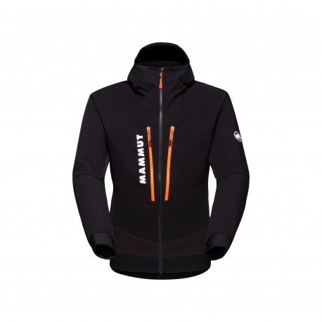 MAMMUT Aenergy SO Hybrid Hooded Jacket Men Black-vibrant orange