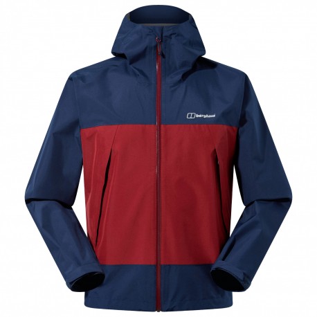 BERGHAUS Men's Paclite Dynak Jacket - DKBLU/DKRED