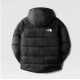 THE NORTH FACE Giacca reversibile Perrito da bambina TNF Black-Fuschia Pink TNF Tossed Around Logo Print