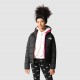 THE NORTH FACE Giacca reversibile Perrito da bambina TNF Black-Fuschia Pink TNF Tossed Around Logo Print
