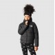 THE NORTH FACE Giacca reversibile Perrito da bambina TNF Black-Fuschia Pink TNF Tossed Around Logo Print