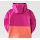 THE NORTH FACE Giacca in pile Glacier con cappuccio per bambini FUSCHIA PINK