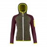 ORTOVOX FLEECE PLUS CLASSIC KNIT HOODY W dark wine