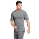 ODLO T-shirt intima Active Warm Eco da uomo steel grey melange