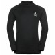 ODLO Top intimo a collo alto con mezza zip Active Warm Eco a manica lunga per bambini  BLACK