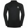 ODLO Top intimo a collo alto con mezza zip Active Warm Eco a manica lunga per bambini  BLACK