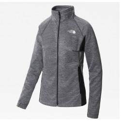THE NORTH FACE Giacca Midlayer Athletic Outdoor con cerniera integrale da donna  Asphalt Grey White Heather-TNF Black Heather