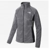 THE NORTH FACE Giacca Midlayer Athletic Outdoor con cerniera integrale da donna  Asphalt Grey White Heather-TNF Black Heather