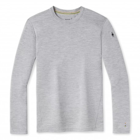 Smartwool Maglia strato base girocollo Merino 250 da uomo LIGHT GREY HEATHER