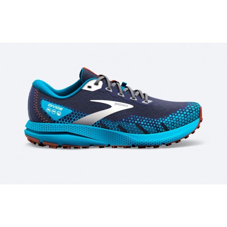 BROOKS DIVIDE 3 UOMO Peacoat/Atomic Blue/Rooibos