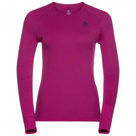 Odlo Top baselayer a manica lunga Active Warm Eco da donna Festival Fuchsia