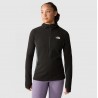 THE NORTH FACE GIACCA STRATO INTERMEDIO CON CAPPUCCIO E CERNIERA INTEGRALE DA DONNA TNF Black-Asphalt Grey