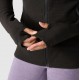 THE NORTH FACE GIACCA STRATO INTERMEDIO CON CAPPUCCIO E CERNIERA INTEGRALE DA DONNA TNF Black-Asphalt Grey
