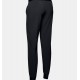UNDER ARMOUR Pantaloni UA Armour Sport Woven da donna Black / Metallic Silver