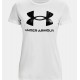 UNDER ARMOUR Maglia a manica corta UA Sportstyle Graphic da donna WHITE/BLACK
