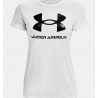 UNDER ARMOUR Maglia a manica corta UA Sportstyle Graphic da donna WHITE/BLACK