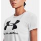 UNDER ARMOUR Maglia a manica corta UA Sportstyle Graphic da donna WHITE/BLACK