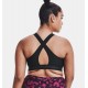 UNDER ARMOUR Reggiseno sportivo Armour® Mid Crossback da donna BLACK/JET GREY