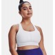UNDER ARMOUR Reggiseno sportivo Armour® Mid Crossback da donna white/halo gray