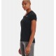 UNDER ARMOUR Maglia con collo a V UA Tech™ da donna Black / Metallic Silver