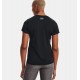UNDER ARMOUR Maglia con collo a V UA Tech™ da donna Black / Metallic Silver