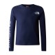 THE NORTH FACE T-SHIRT GRAPHIC A MANICHE LUNGHE DA RAGAZZO SUMMIT NAVY