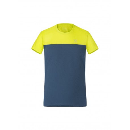 MONTURA OUTDOOR 20 T-SHIRT KIDS blu cenere/verde lime