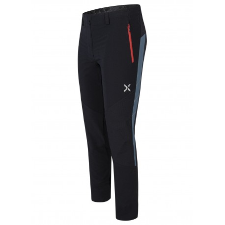 MONTURA MOUNTAIN FAST -5CM PANTS NERO/BLU CENERE