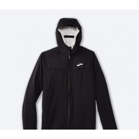 BROOKS High Point Waterproof Jacket Giacca Running da Uomo BLACK