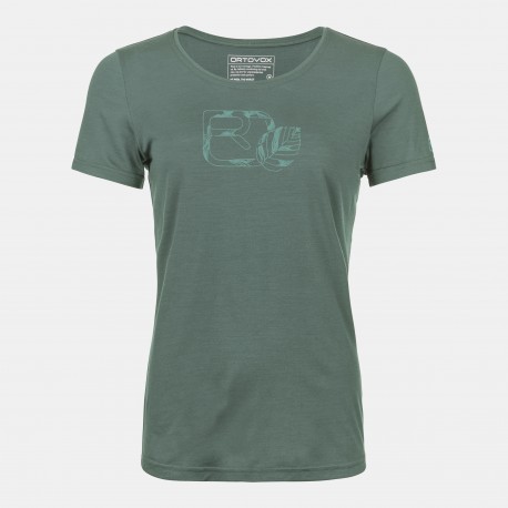 ORTOVOX 120 COOL TEC LEAF LOGO TS T-SHIRTS arctic grey