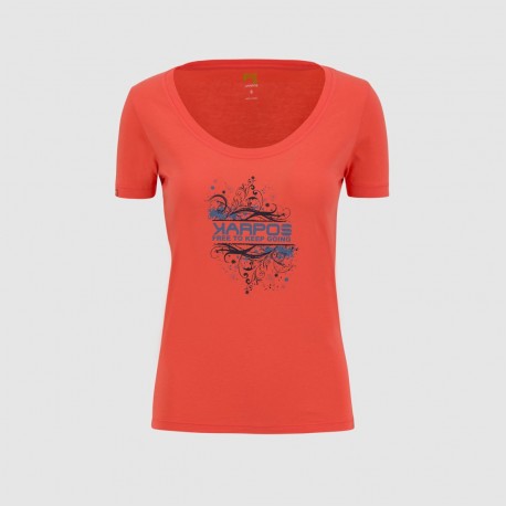 KARPOS CROCUS W T-SHIRT HOT CORAL