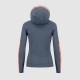 KARPOS EASYFRIZZ W FULL-ZIP HOODIE VINTAGE INDIGO/HOT CORAL