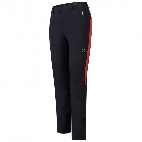 MONTURA 4 TREK PANTS WOMAN NERO/TOBACCO