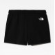 THE NORTH FACE PANTALONCINI LOGOWEAR DA DONNA BLACK
