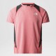 THE NORTH FACE T-SHIRT GLACIER DA UOMO Fiery Red White Heather-Asphalt Grey