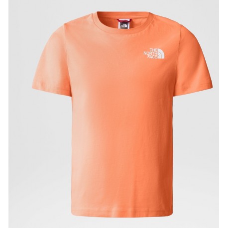THE NORTH FACE T-SHIRT RELAXED REDBOX DA RAGAZZA Dusty Coral Orange